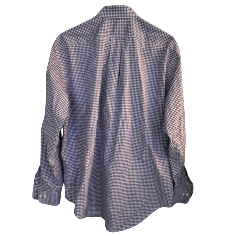 Lauren Ralph Lauren Shirt Men's Purple Plaid Button Down Collared Sz 16.5 34/35 - Picture 3 of 8